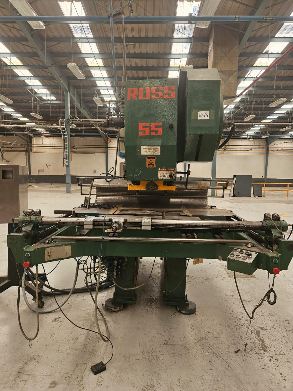Troqueladora neumática PRESSE ROSS 55 Ton.